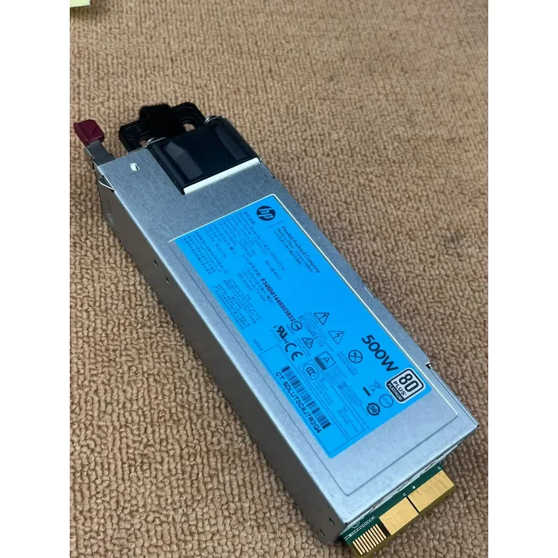 for HP 500W Server Power Supply Unit PSU for Model HSTNS-PC40 High Efficiency Redundant Hot Swap Compatible Replacement Part