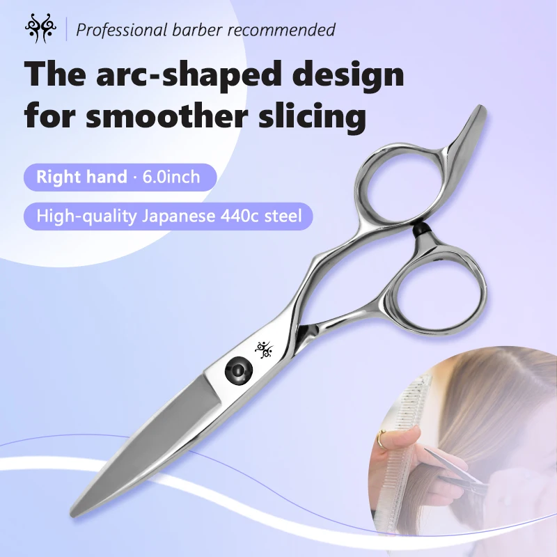 

Yijiang hairdressing scissors professional barber scissors japan 440c steel hair cutting scissors for hairdresser salon
