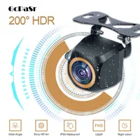 GcPaSr 1080P para coche 200 grados AHD cámara de marcha atrás Full HD ojo de pez lente dorada visión nocturna vista trasera Universal del vehículo