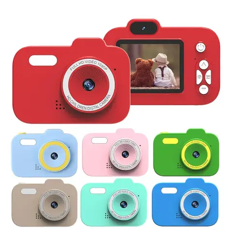 Y8 Kids Camera 2 Inch IPS Screen Photo Camera Toys 2.5cm Super Slim Mini Digital Camera for Children Boys Girls Birthday Gifts