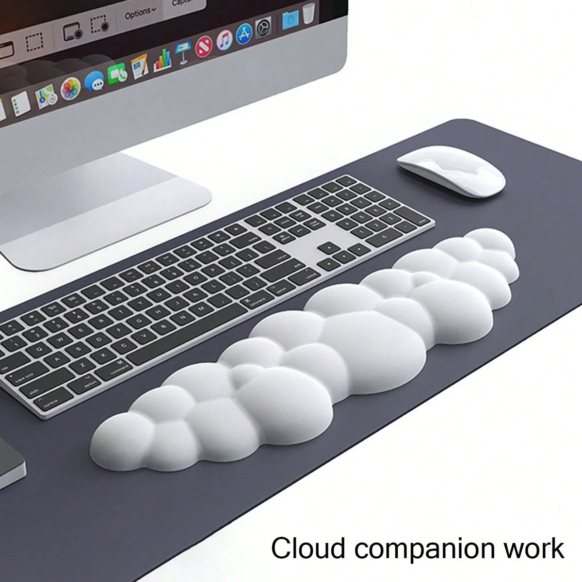 

Cloud-Shaped Wrist Rest Pad, Keyboard Wrist Support, Soft and Comfortable Silicone Non-Slip Desktop Typing Office Wrist Rest Keyboard Wrist Support