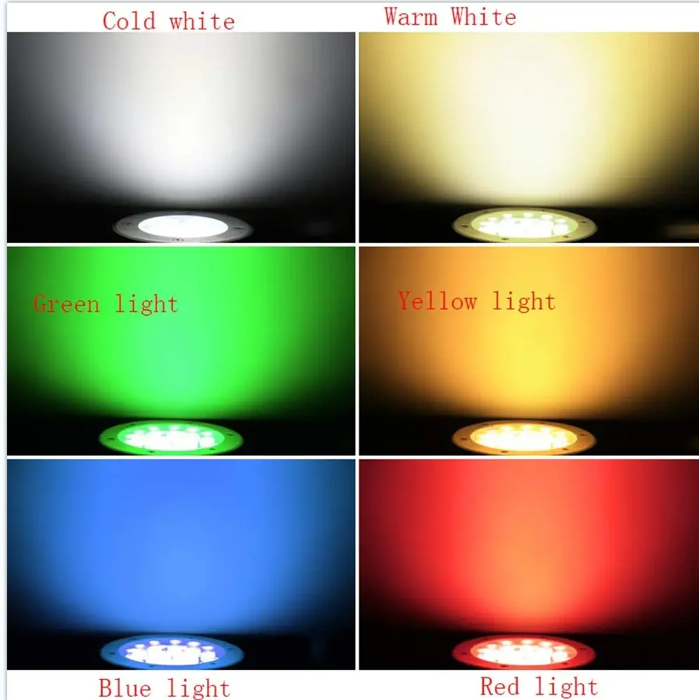 방수 LED 조명 정원 지하 램프, 3W 5W 7W 9W IP68, 야외 매장 경로 스팟 매입형 지상 풍경 85-265V DC12V