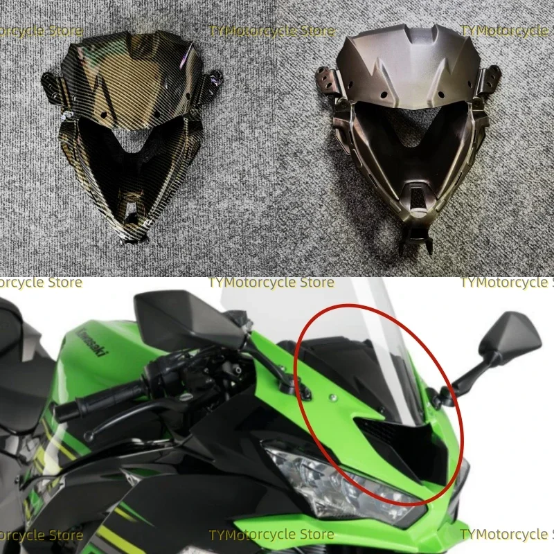 

Средний передний верхний носовой обтекатель мотоцикла, подходит для Kawasaki ZX-6R 636 ZX6R ZX 6R 2019 2020 2021 2022 2022