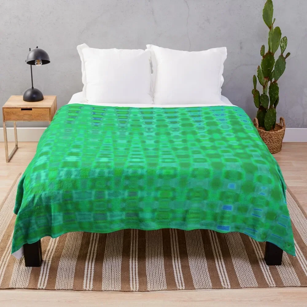 Green flare Throw Blanket Large Sofa Blankets