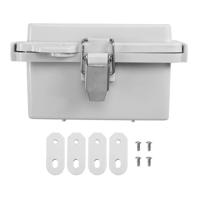 RABIT AS59~ ABS Outdoor Electrical Junction Box ABS Plastic & Hinged Cover Stainless Steel Latch IP67 Waterproof Forelectrical P