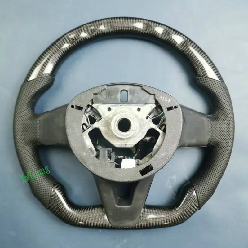 For Nissan Altima TEANA LIVINA SYLPHY BLUEBIRD TIIDA X-Trail Qashqai KICKS 100% Real Carbon Fiber Car Steering Wheel