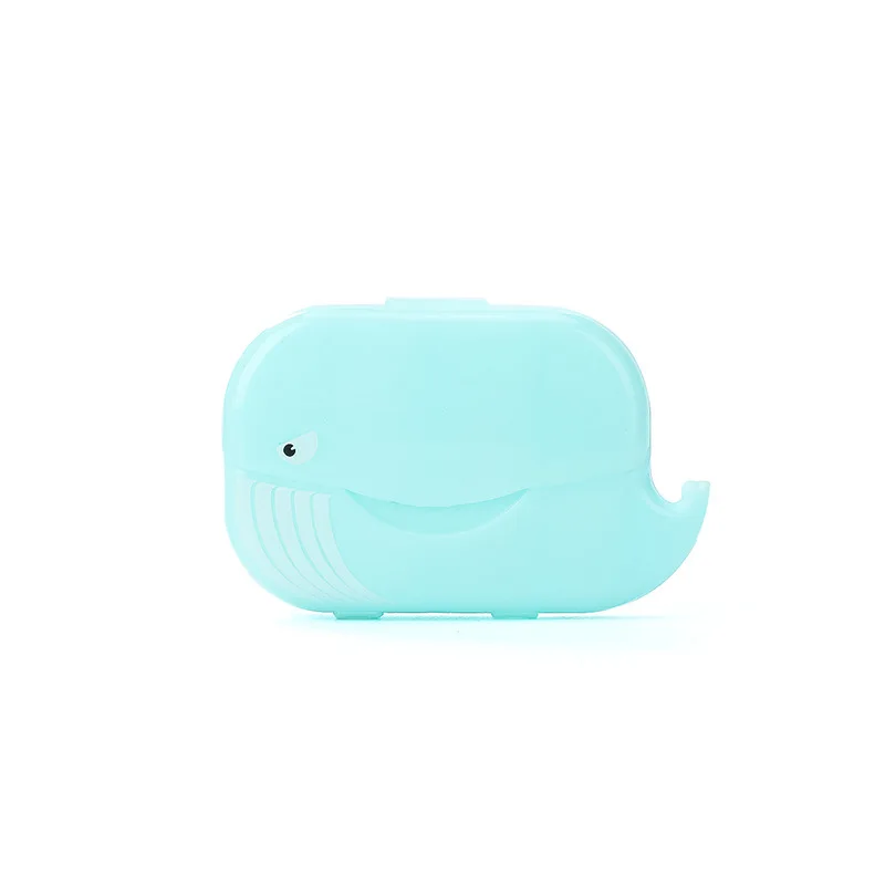 Blue Whale Disposable Soap Paper Travel Soap Papers Mini Paper Soap Washing Hands Bath Clean Scented Slice Sheets Body Cleansers