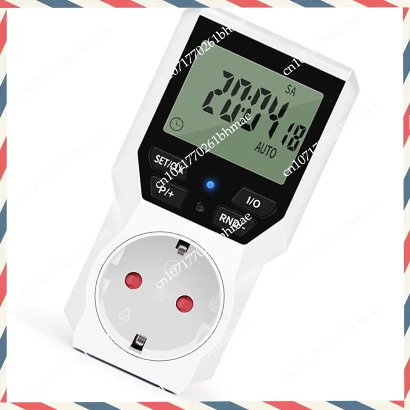 

-A21Z Цифровой электронный таймер, контроллер времени, вилка европейского стандарта с ЖК-дисплеем, программируемое управление временем