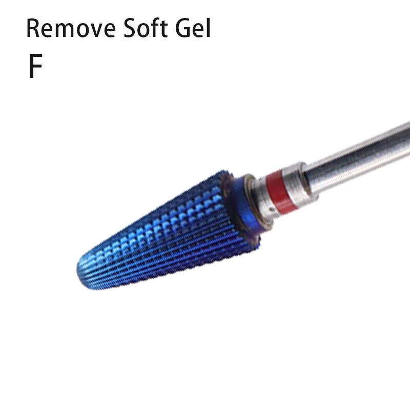 Blue Tornado Bit 3/32 Carbide Nail Drill Bits Milling Cutters For Manicure Remove Gel Electric File Accessories