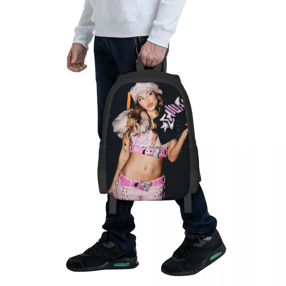 Singer Emilia Mernes Cover Emilia Mp3 Student Backpack School Bag Hiking Travel Daypack for Boys Girls Bookbag Shoulder Bags