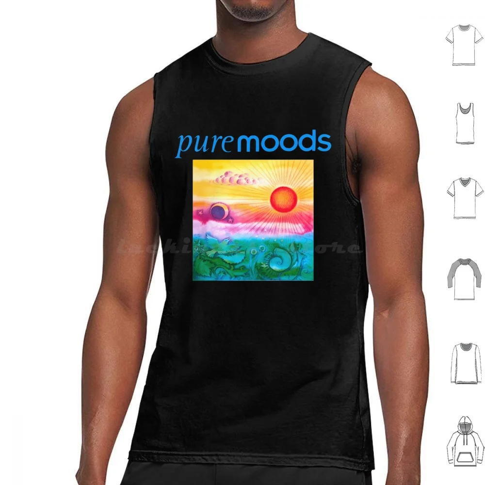 

Pure Moods Pure 90's Nostalgia Moods Tank Tops Print Cotton Emotion Mood 90s 90 1990 90s Kids Music Compilation Album Pure