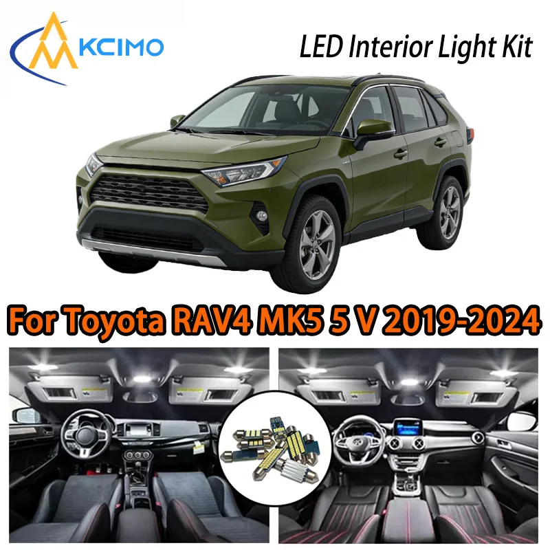 

KCIMO For Toyota RAV4 MK5 5 V 2019-2024 Premium LED Interior Kit - 2 Colors , Quick Installation, Long-Lasting