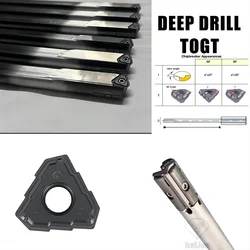 GD-DH Iscar-taladro profundo de D10-D40, herramienta Indexable, TOGT110405, borde de corte y limpiaparabrisas para superficie de alta calidad