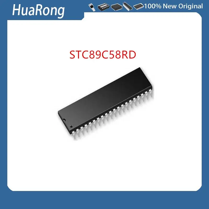 10Pcs/Lot   STC89C58RD 40I-PDIP40 DIP-40