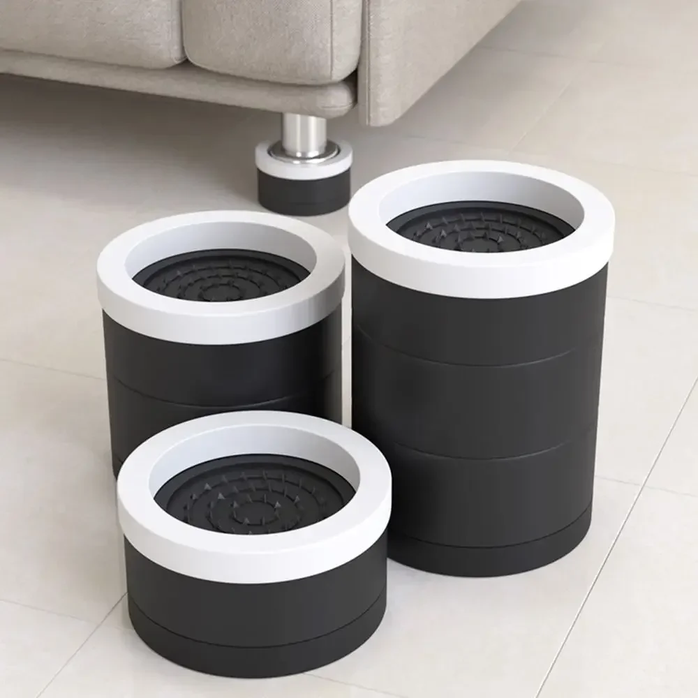 Heavy Duty Bed Chair Risers Feet Leg Lift Furniture Extra Raisers Non-slip Pads For Table Couch Chair Cabinet Washing Machine