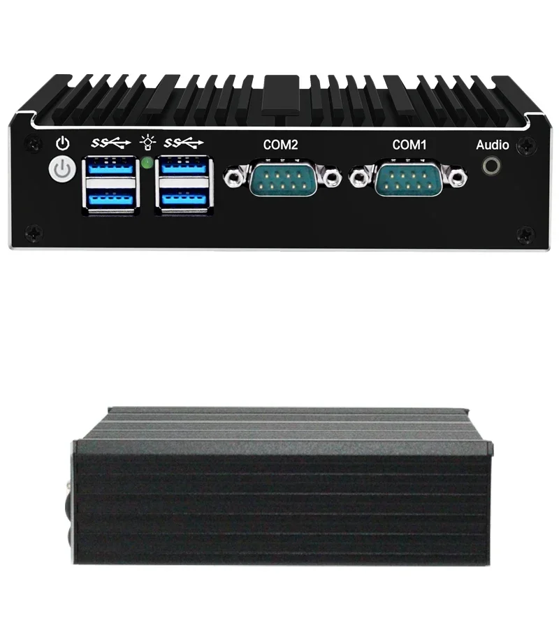 جهاز كمبيوتر صغير بدون مروحة جدار حماية ، Intel Celeron J4125 ، جهاز توجيه لين ، رباعي النوى ، 4x LAN ، G ، i226V ، بطاقة الشبكة ، pfsense ، OPNsense