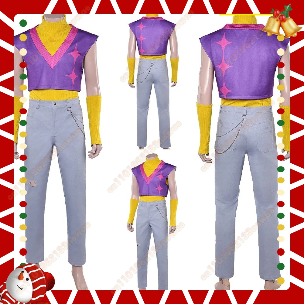 

Mystery Cosplay Costume Saja Boys KPop Demon TV Hunters Roleplay Shirt Vest Pants Outfits Wig Halloween Carnival Party Suit