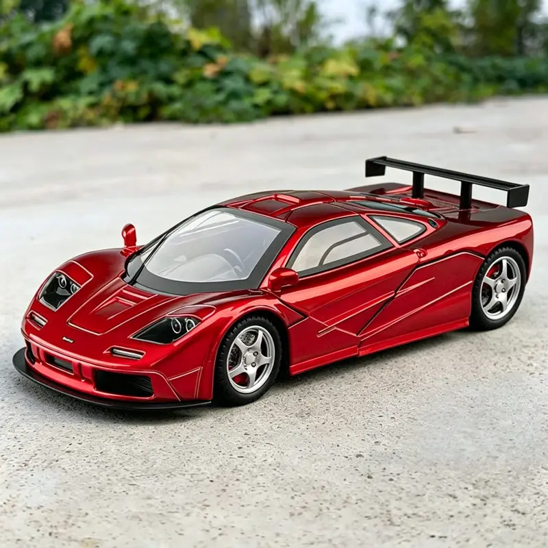 Modelo de Auto Deportivo de Aleación 1:24 F1 LM XP4 XP5, Auto de Carreras de Metal Fundido a Presión, Modelo de Vehículo con Sonido y Luz, Colección de Simulación
