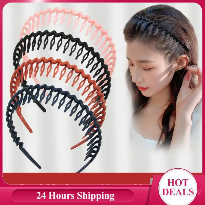 Headwear Lightweight Casual Style Hair Accessories Wave Headband Easy To Use Fashion Broken Hair Finishing Artifact Hair Band