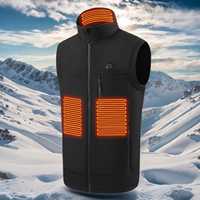 Men Ladies Electric Heated Vest with 9 Heating Zones USB Rechargeable Heating Waistcoat Heated Gilet Coat for Outdoor Activities