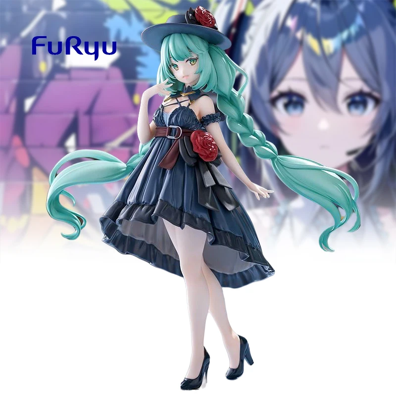 オリジナルフリュー-19-センチメートルヌードルストッパー初音ミクアニメフィギュアフォーマルドレスバージョンミク-pvc-モデル人形コレクションおもちゃギフト