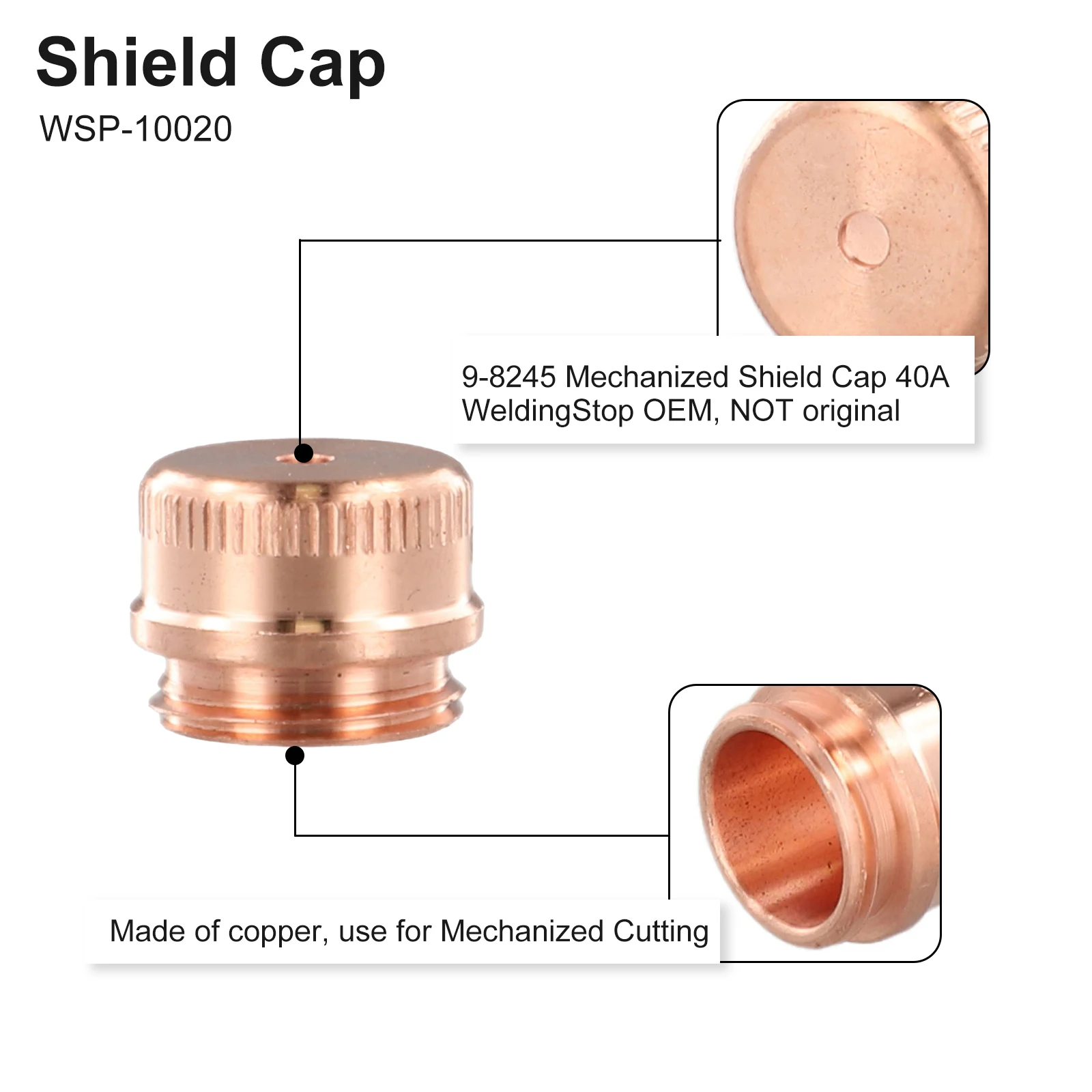 

Паяльный инструмент, щиток для плазменной горелки 40A-60A, 5 шт., 9-8245, динамика для термоплазменной горелки, защитная крышка WSP-10020, сварка