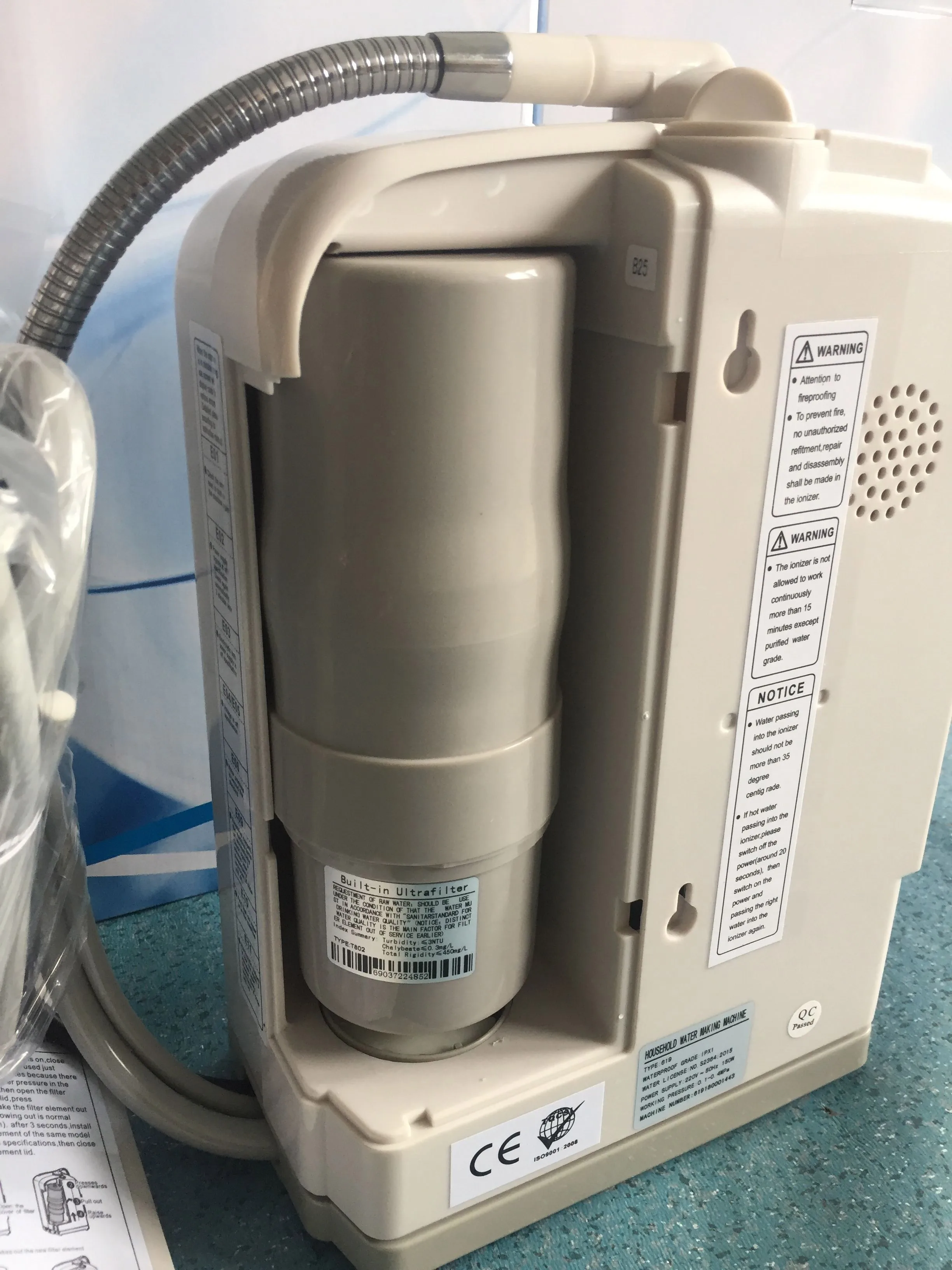 Ionizer ในตัวกรอง/เปลี่ยน//เทียน (UF) สำหรับรุ่น Q8A-A, Q8A, q6A, Q6B