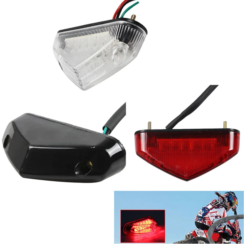 

Universal 12V Motorcycle LED Tail Light - Brake Stop Running Light, Easy Install Waterproof Rear Lamp for Harley Honda