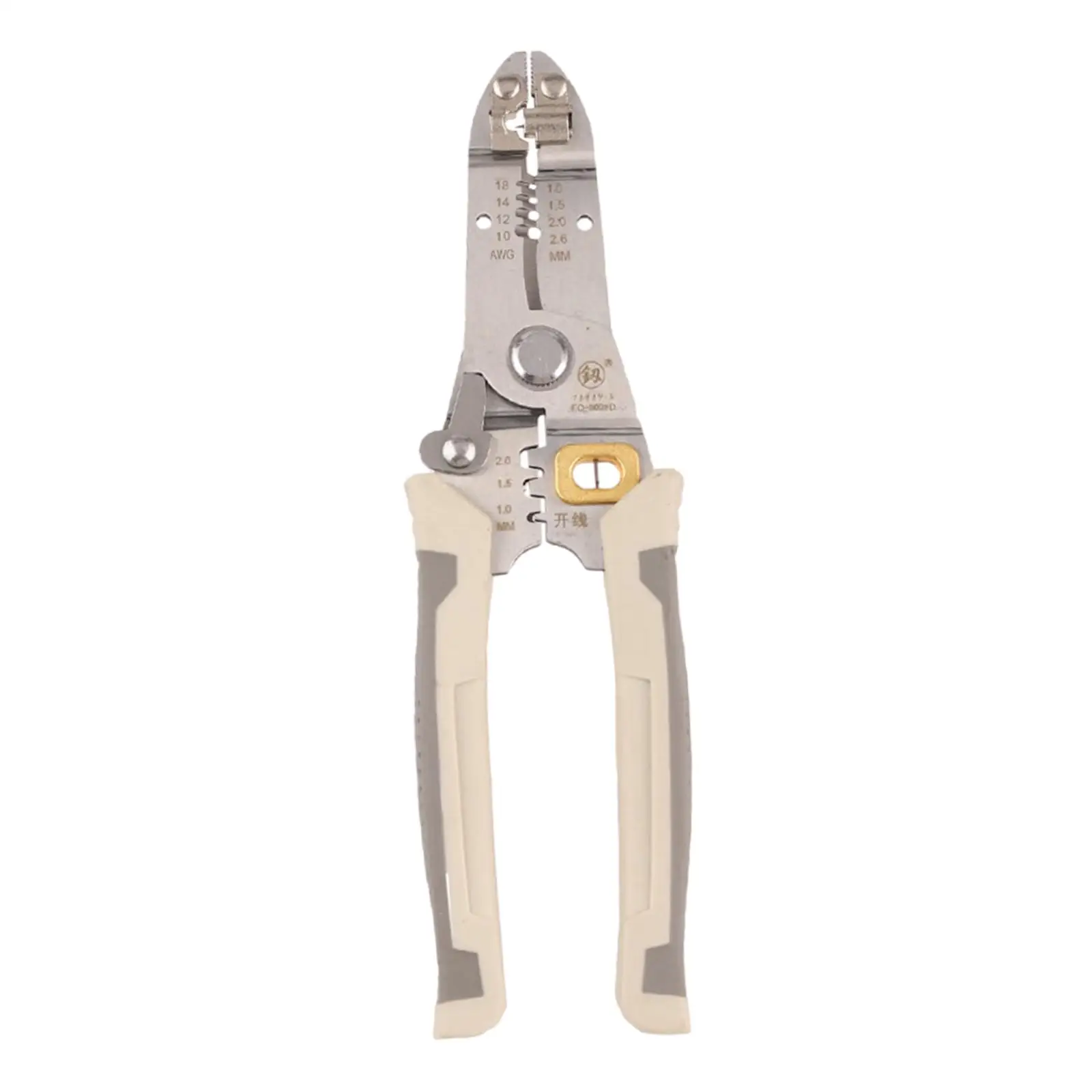 

8inch Wire Stripper Professional Multipurpose Crimper Tool Wire Cutter Stripper for Splitting Pressing Pulling Winding Crimping