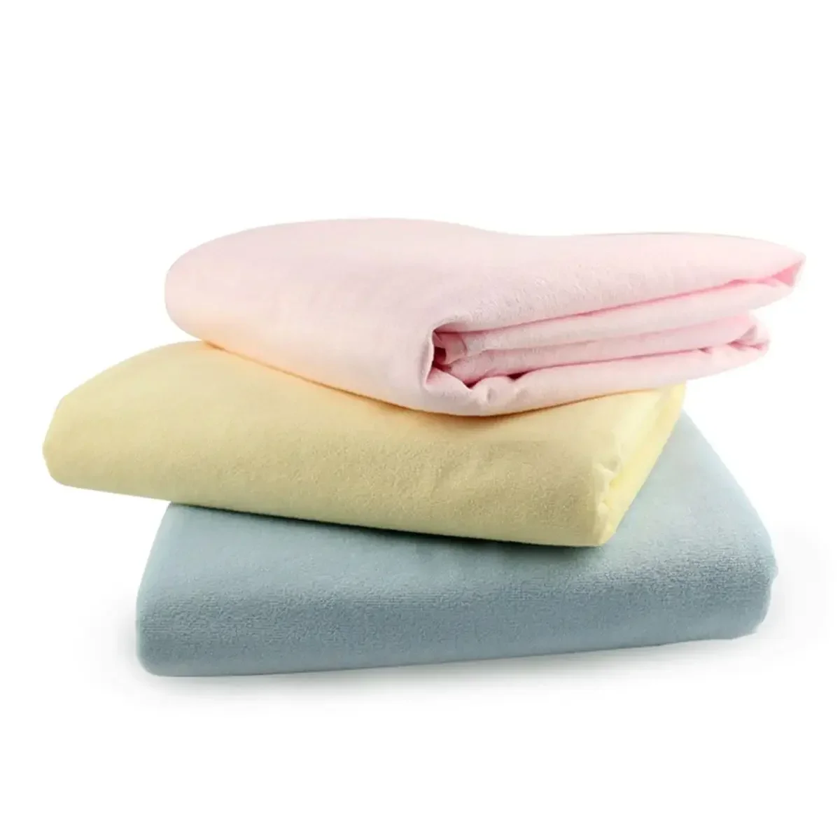 Blue Pink Yellow 7 Sizes Washable Bed Pad Reusable Incontinence Bed Wetting Mattress Protector