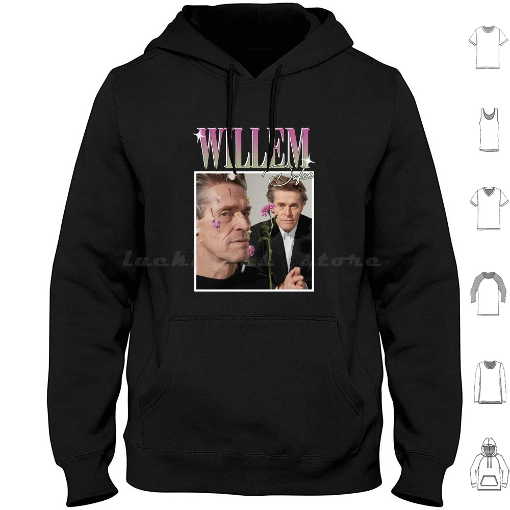 Special Present Willem Dafoe Gift Movie Fans Hoodie cotton Long Sleeve Special Willem Dafoe Movie Fans Pattinson Handsome