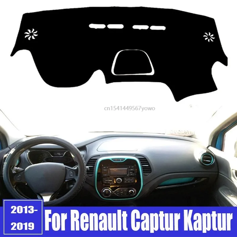 Dashboard Cover Mat Pad Sun Shade Dash Mat Carpet For Renault Captur Kaptur Samsung QM3 2013 2014 2015 2016-2019 Car Accessories