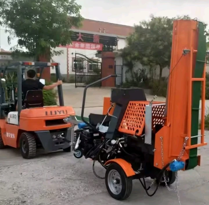 Customized 2024 Hot Sale Heavy Duty Firewood Processor With 30ton Splitting Force, Electric Engine And Joystick Control 24 Work