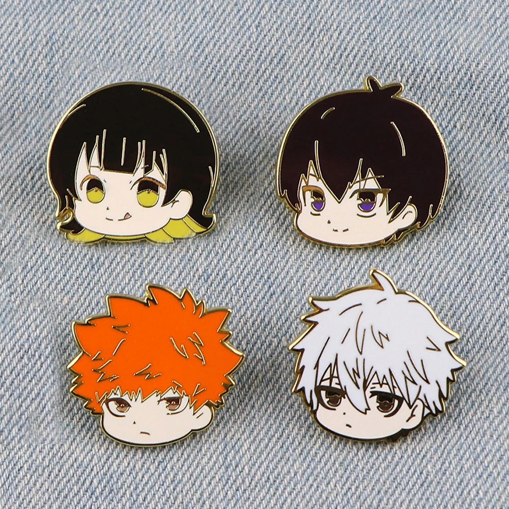 Broche de esmalte duro de Anime con cerradura azul, alfileres de Avatar geniales, ropa, mochila, Pin de solapa, insignia, accesorio de joyería de moda para regalo de amigos