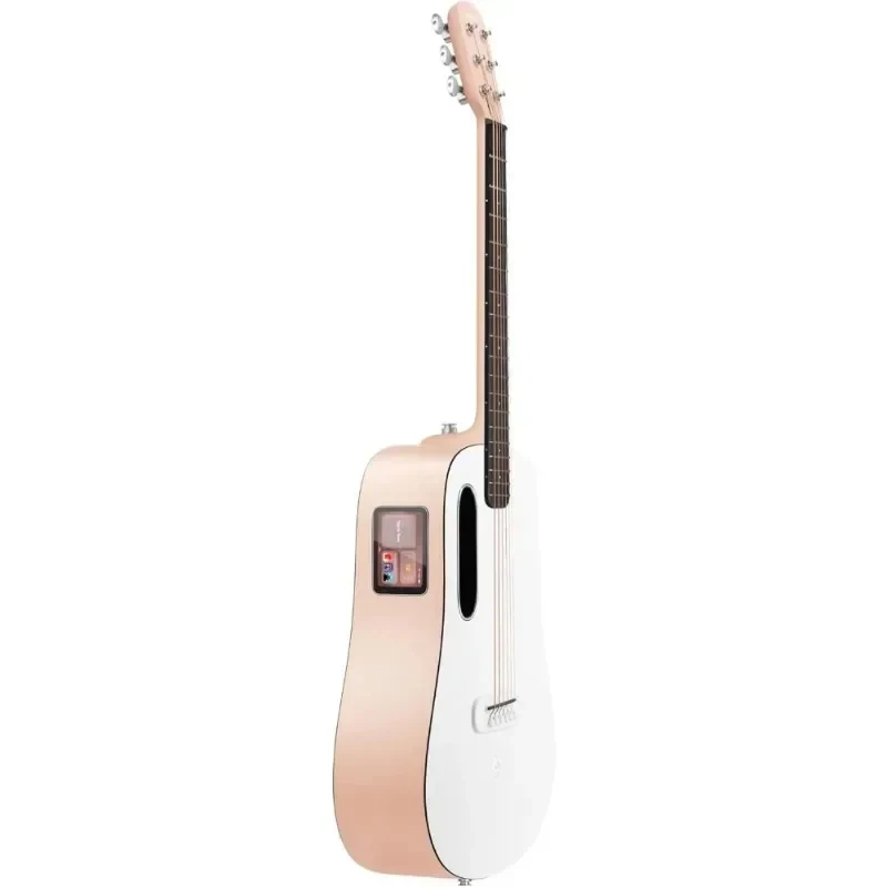 

Right-Handed Acoustic-Guitar – Steel String Design, Blue & White, Adult & Teen Beginners, Includes Lightweight Gig
