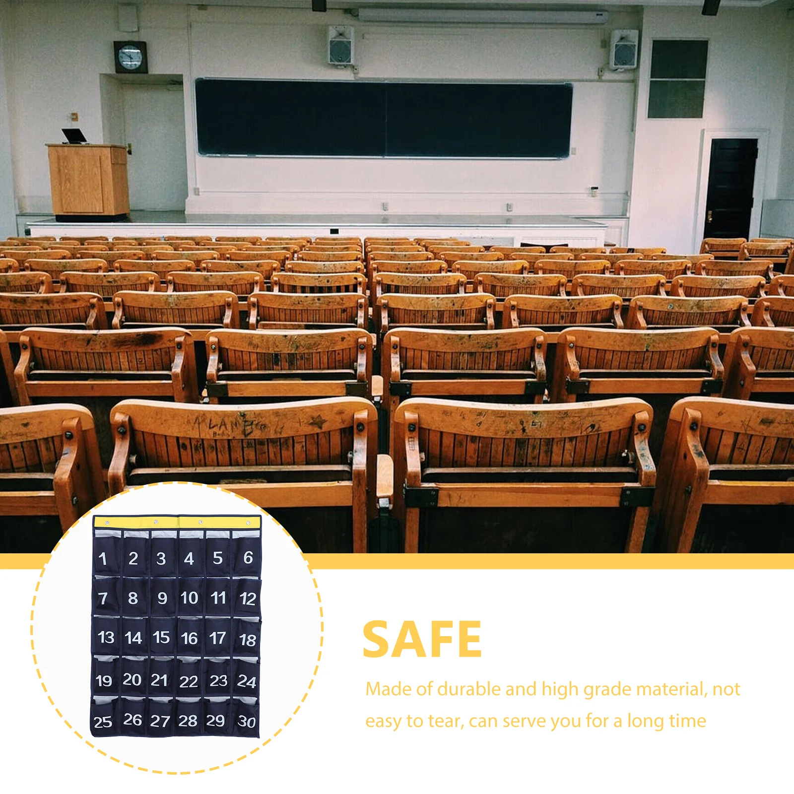 

Mobile Phone Storage Bag Holder Classroom Organization Cell Food Organizer Hanging Pocket Ferroalloy Phones Calculators