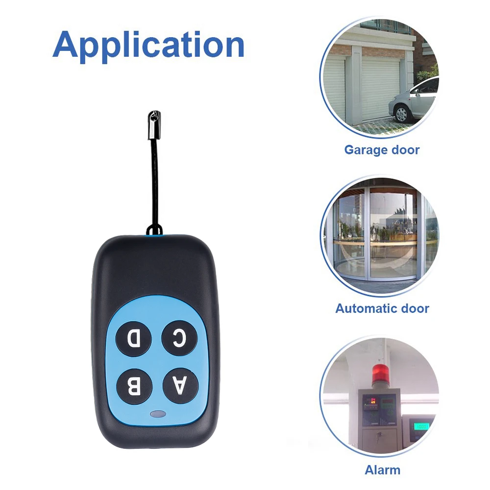 Multi Frequency 250-868Mhz Auto Copy Remote Control Duplicator For Home Electric Garage Door Gate Opener 433 315 mhz Fixed Code