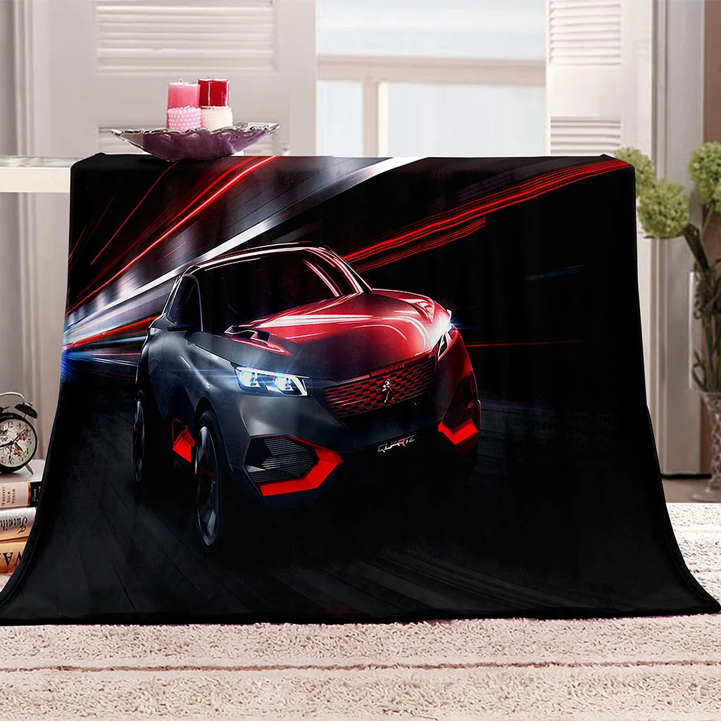 

HUANZHUANG Throw Blanket 3D Supercar Fuzzy Blanket For Bed Sofa Couch Fleece Throw Blanket Kids All Season Bed Plush Blanket Ro