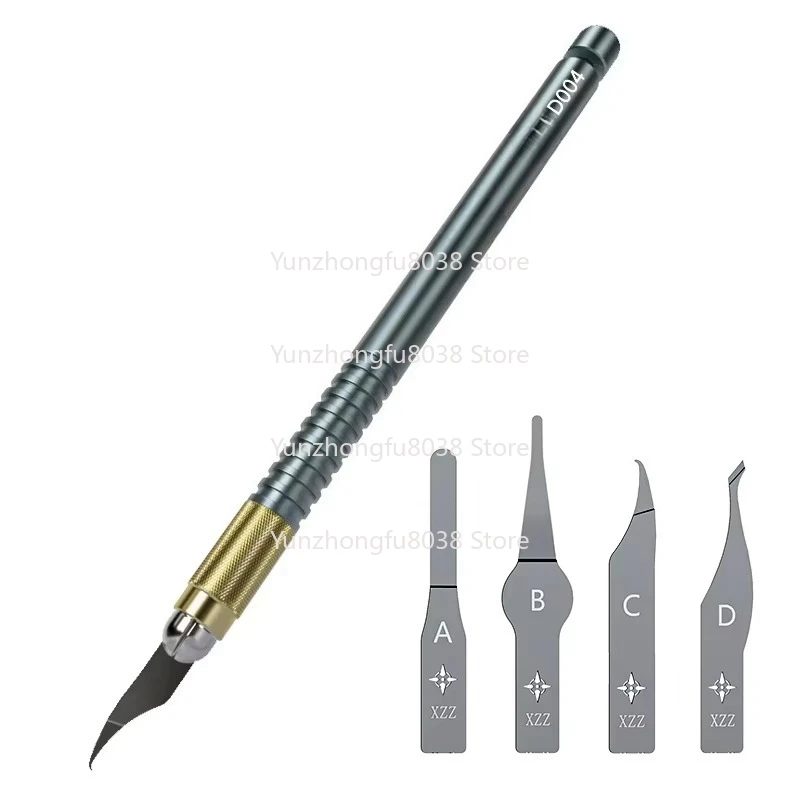 Steel Knife Mobile Phone Main Board Integrated Circuit Chip and Sub-plate Hard Disk Pry Handle Edge Removal Repair Tool