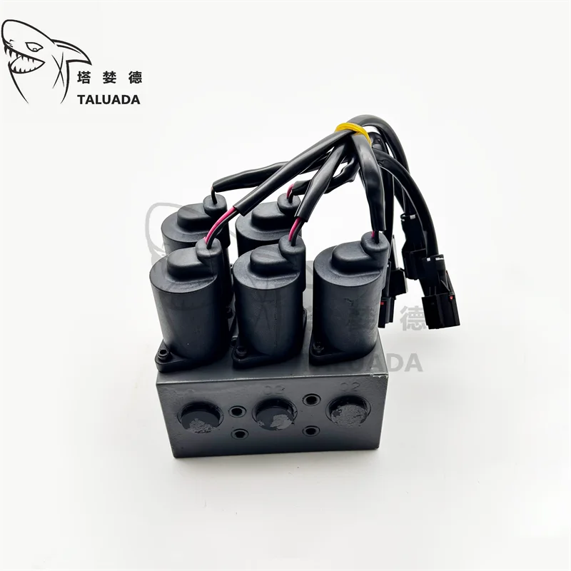 

TALUADA Excavator Parts KHJ14520 Solenoid Valve Assy for Sumitomo SH200A5 SH240A5 Case CX200 CX240 Pilot Solenoid Valve Assembly