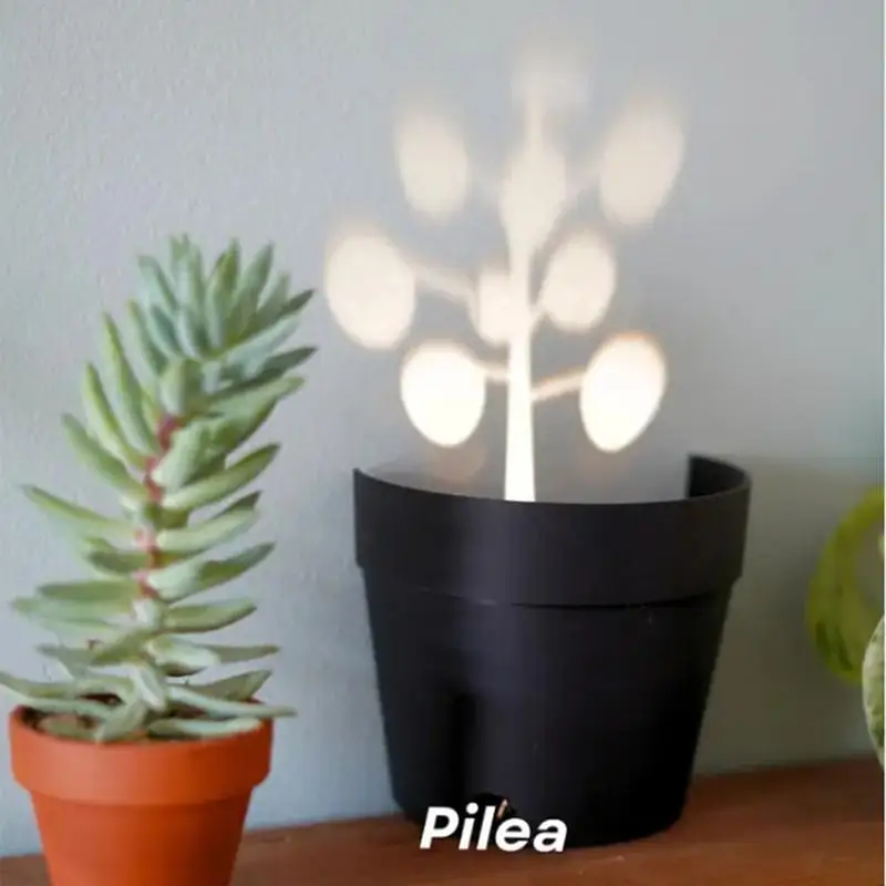 Light Projections Plant Pot Plant Pot LED Light Projector Nightlights Plant Projection Lamp Projector Nightlights For Garden