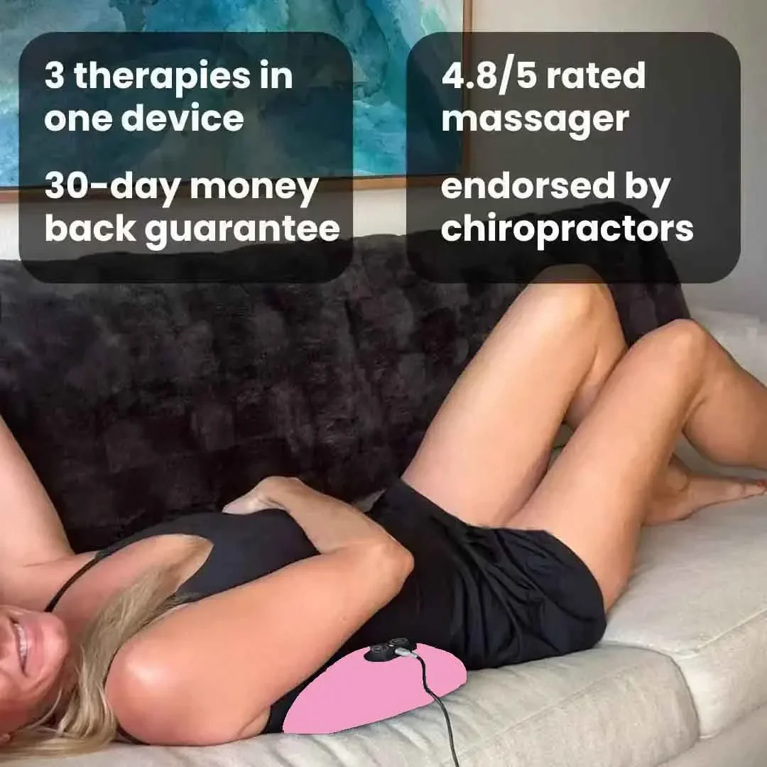 

Okayso 3-in-1 Massager with Relief Bed Sleeping Shiatsu Deep Tissue Portable Shoulder Lower Back Pain Relief Waist Massager