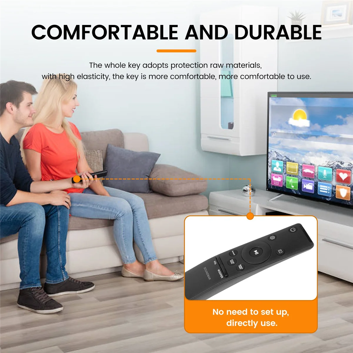 A03V AH59-02758A Reemplazo remoto compatible con Samsung Soundbar HW-M450 HW-M4500 HW-M4501 HW-M550 HW-M430 HW-M360 HW-M370