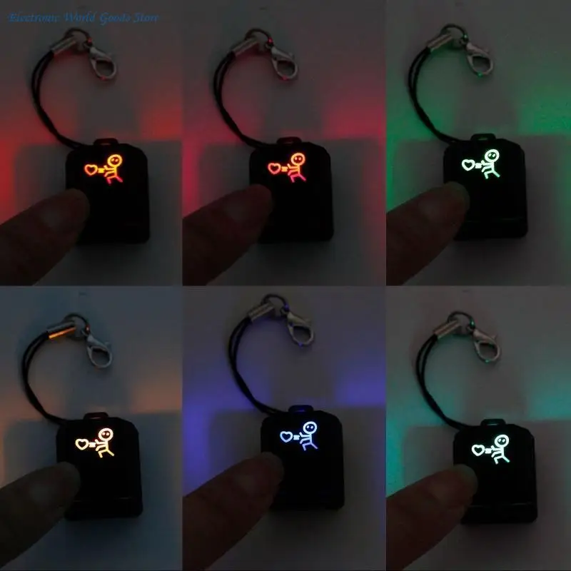 

A3PD 1PC RGB LED Mechanical Keyboard Switch Keychain Light Up Backlit Switches Tester