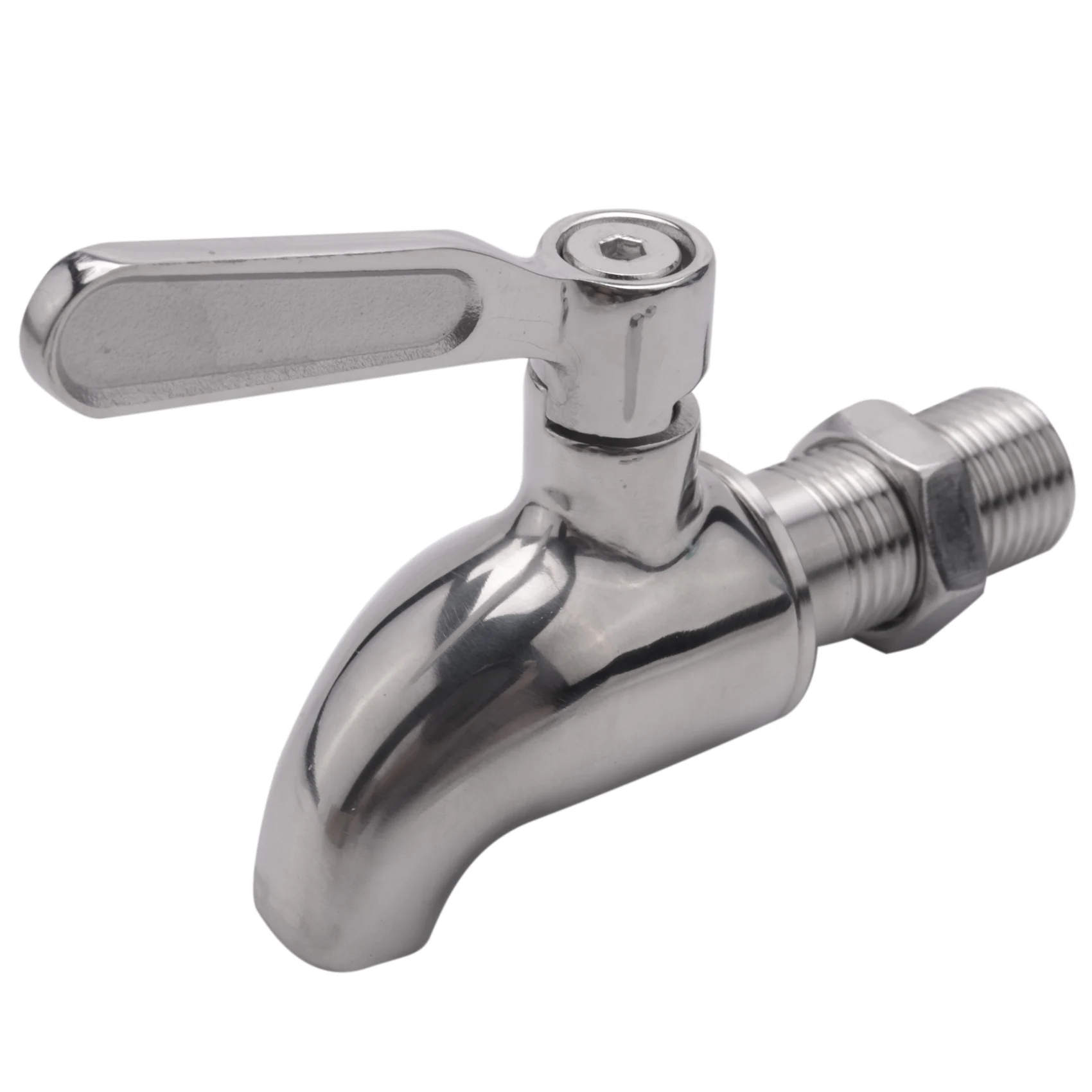 Stainless Steel Faucet Tap Draft Beer Faucet for Home Brew Fermenter Wine Draft Beer Juice Dispenser Drink Fridge Kegs