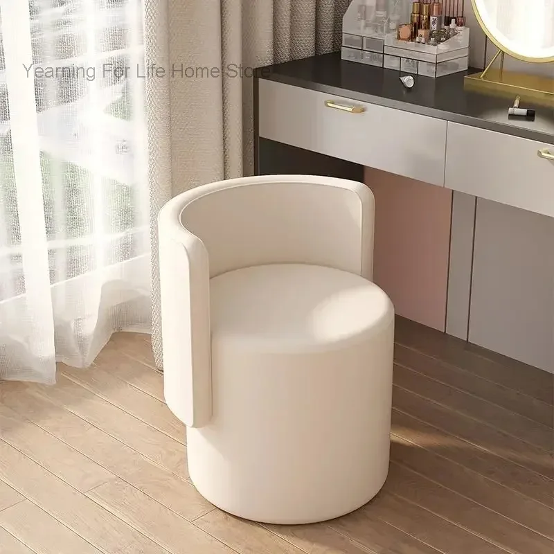 

Bedroom Light Luxury High-End Makeup Dressing Stool Chairs Simple Backrest Dressing Table Stools Home Makeup Chair