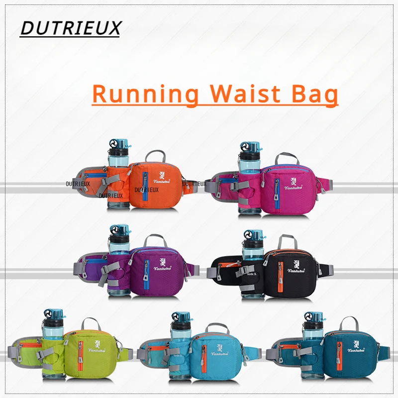 Men Running Waist Bag Shoulder Sling Bag Outdoor Sport Hiking Phone Pouch Women City Running Fitness Cycling Nylon Belt Bags