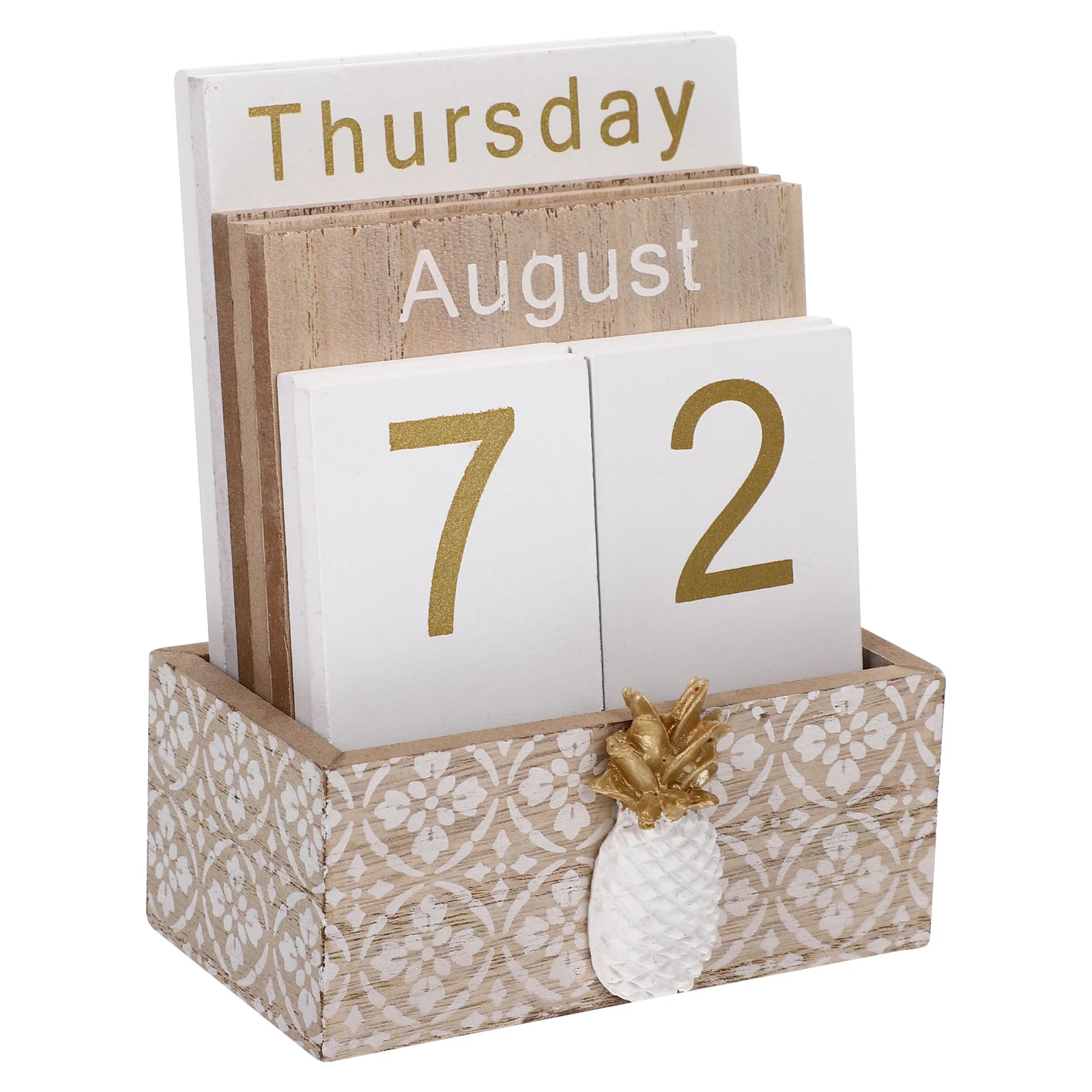 1 Set Wooden Calendar Desktop Ornament Home Office Decor Kids Learning Number Wood Craft Calendar Decoration Photography Prop