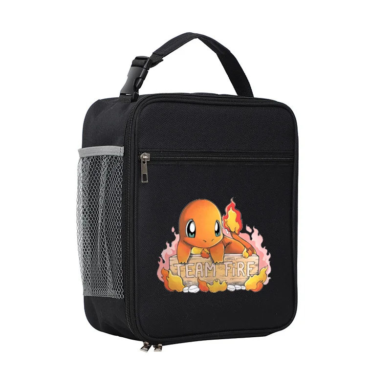 Pokemon Pikachu Portable Lunch Cooler Pack Drink Carrier Insulated Bags Folding Insulation Picnic Food Thermal Bag Delivery Box