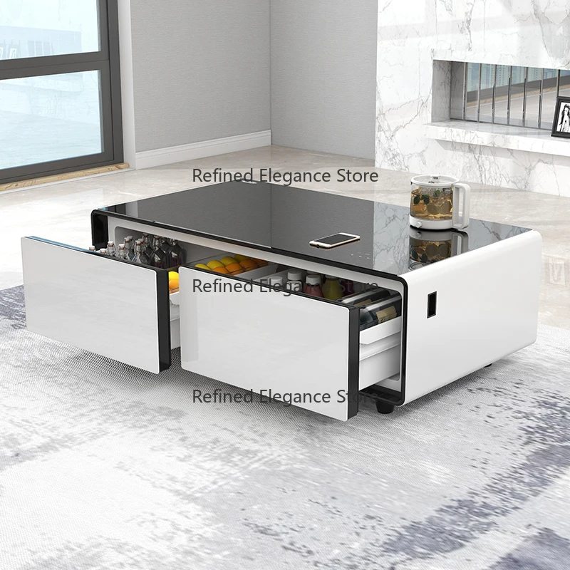 Primst Multifunctional Small Refrigerator Side Modern Bedside Smart Coffee Table Wine Cooler Fridge